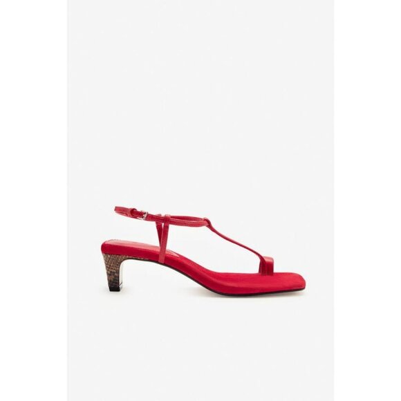 ZARA SPLIT SUEDE LIMITED EDITION SANDALS - Picture 1 of 9